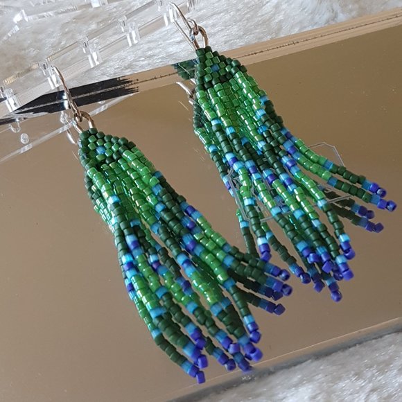 Donating profits to Indian Residential School Survivors Society -Beaded Earrings - Picture 3 of 7